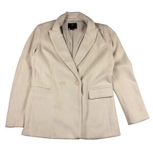 House of Harlow 1960 White Ivory Blazer Womens Medium Stretch Career Wear